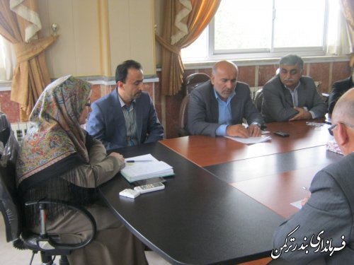 برگزاری جلسه بررسی و حل مشکلات کمبود آب در شهرستانهای ترکمن و گمیشان