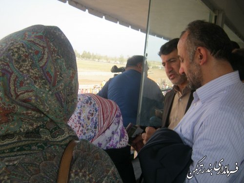 عضو کمیسیون فرهنگی مجلس در میدان اسبدوانی شهرستان ترکمن