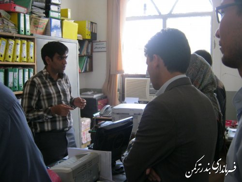 گزارش تصویری از بازدید فرماندار از شهرداری بندر ترکمن