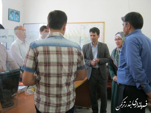 گزارش تصویری از بازدید فرماندار از شهرداری بندر ترکمن