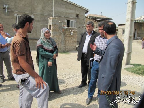 بازدید فرماندار شهرستان ترکمن از روستاهای بخش سیجوال