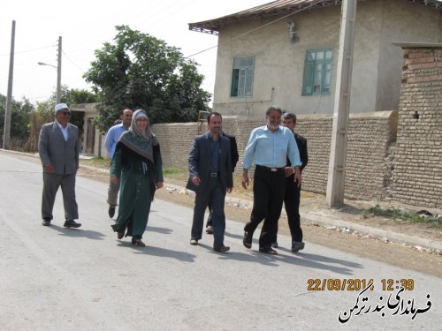 بازدید فرماندار شهرستان ترکمن از روستاهای بخش سیجوال