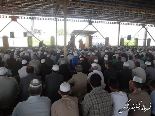 گزارش تصویری: نماز عید سعید قربان در روستای پنج پیکر