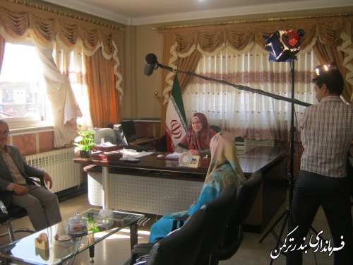 تصاویری از فرماندار شهرستان ترکمن در محل کار و کنار خانواده
