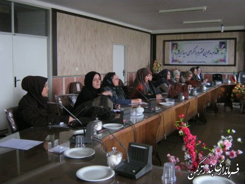 برگزاری کلاس کارآفرینی برای اعضای کارگروه بانوان شهرستان ترکمن