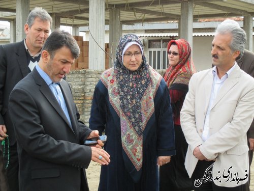 بازدید فرماندار ترکمن و نظری مهر از طرح هادی روستای سیجوال