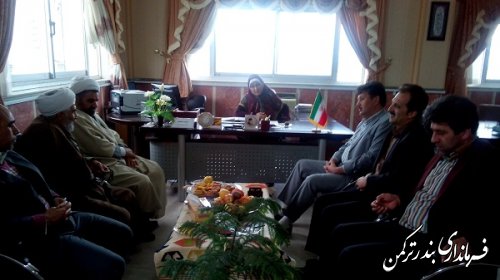 دیدار فرماندار ترکمن با مدیرکل تبلیغات اسلامی استان گلستان