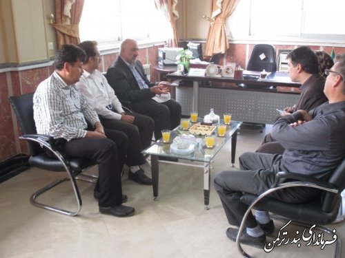 دیدار فرماندار ترکمن با مدیر کل غله استان