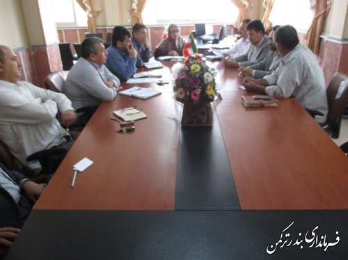 برگزاری جلسه کارگروه طرح ضیافت ایام ماه مبارک رمضان در فرمانداری ترکمن