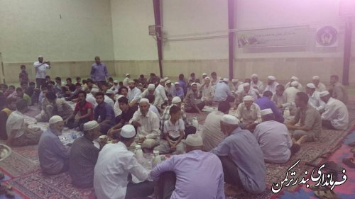 برگزاری مراسم افطار خانواده های بی بضاعت روستای پنج پیکر