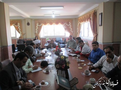 جلسه هماهنگی ستاد استقبال از کاروان شهدای غواص دست بسته در شهرستان ترکمن برگزار شد