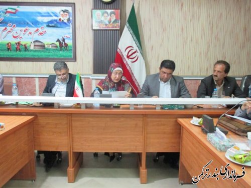 برگزاری جلسه شورای برنامه ریزی شهرستان ترکمن