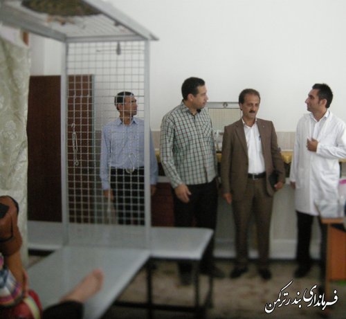 بازدید معاون فرماندار ترکمن از مرکز توانبخشی معلولان جسمی و حرکتی آرمان
