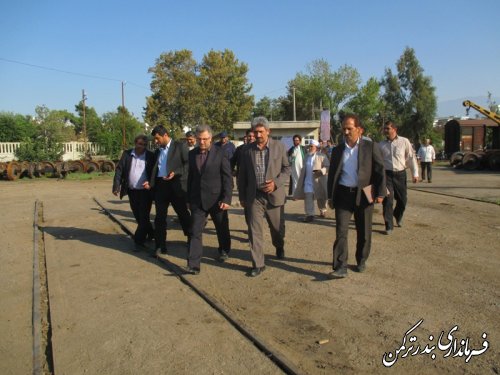 مراسم کلنگ زنی پروژه بازسازی کارخانه تعمیرات واگن شهر بندر ترکمن