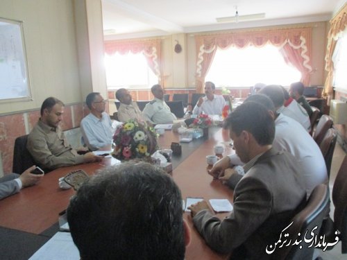 برگزاری جلسه ستاد ساماندهی سواحل شهرستان ترکمن