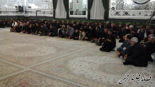 برگزاری مراسم تاسوعای حسینی در شهرستان ترکمن