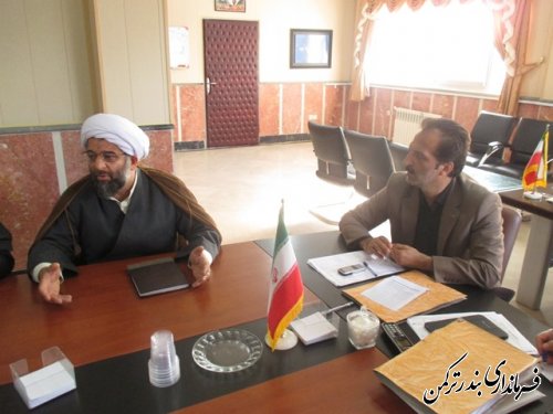 برگزاری جلسه هماهنگی استقبال از پرچم مبارک بارگاه سرور و سالار شهیدان حضرت ابا عبدالله حسین(ع) در شهرستان ترکمن