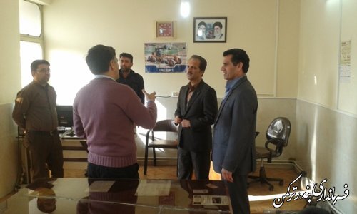 معاون فرماندار ترکمن بصورت سرزده از اداره راه و شهرسازی شهرستان بازدید کرد