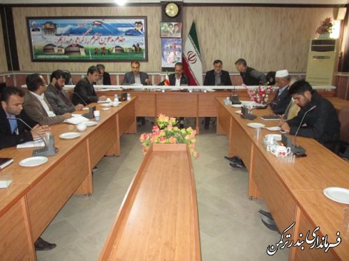 برگزاری کارگروه سلامت و امنیت غذایی شهرستان ترکمن