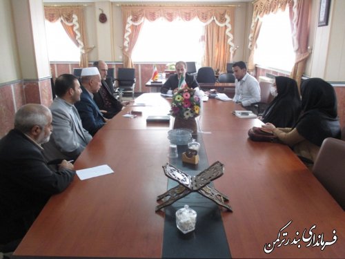 جلسه شورای مشورتی بنیاد شهید شهرستان ترکمن برگزار شد