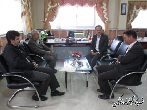 دیدار معاون فرماندار ترکمن با مدیر کل شیلات استان 