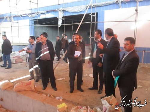 بازدید رئیس سازمان مدیریت و برنامه ریزی استان گلستان از پروژه های عمرانی شهرستان ترکمن
