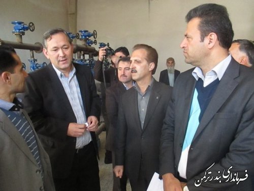 بازدید رئیس سازمان مدیریت و برنامه ریزی استان گلستان از پروژه های عمرانی شهرستان ترکمن