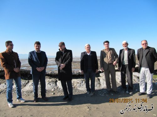 بازدید فرماندار شهرستان ترکمن از نواحی ساحلی روستای چپاقلی