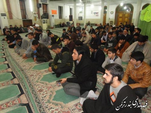 برگزاری جشن انقلاب اسلامی در مسجد جامع شهرستان ترکمن