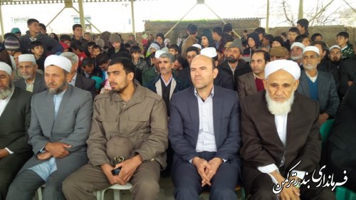 مراسم جشن پیروزی انقلاب اسلامی در روستای پنج پیکر شهرستان ترکمن  برگزار شد