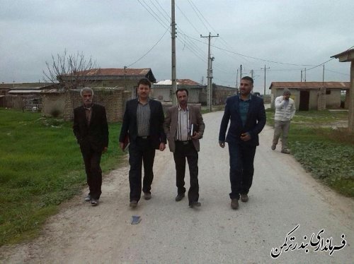 بازدید بخشدار مرکزی از روستاهای بخش مرکزی شهرستان ترکمن