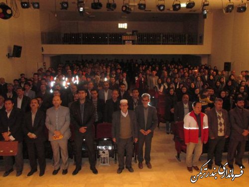 همایش "رای من اقتدار من" در شهرستان ترکمن برگزار شد
