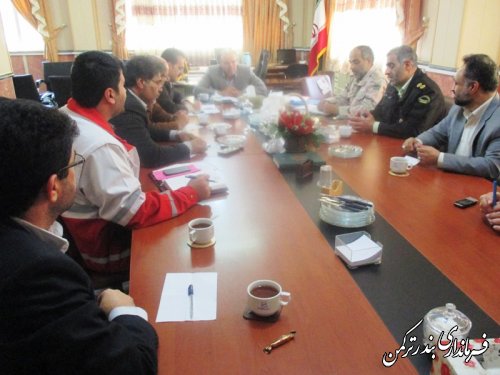 جلسه کمیته امنیتی، انتظامی و ترافیکی ستاد تسهیلات سفر شهرستان ترکمن برگزار شد