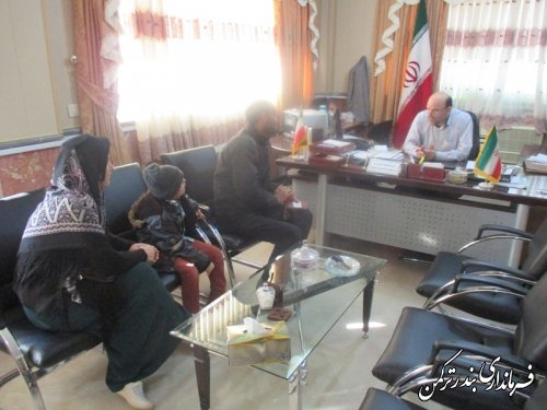 ملاقات مردمی فرماندار شهرستان  ترکمن برگزار شد