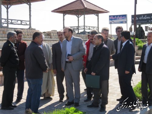 بازدید فرماندار از اسکله بندر ترکمن