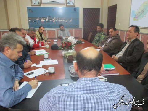 جلسه هماهنگی مراسم  چهارشنبه سوری شهرستان ترکمن برگزار شد