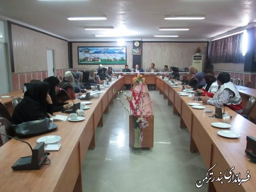 جلسه کارگروه امور بانوان و خانواده شهرستان ترکمن تشکیل شد