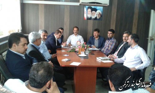 جلسه کمیته زیر بنایی شهرستان ترکمن برگزار شد