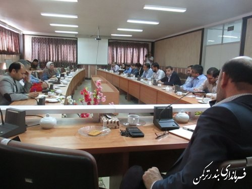 جلسه هماهنگی برگزاری جشنواره بومی محلی (فرش دستباف ترکمن) در شهرستان ترکمن برگزار شد