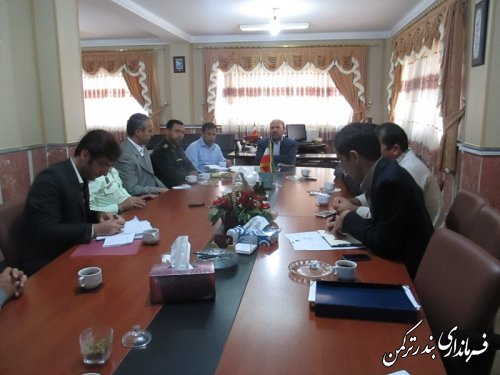 جلسه هماهنگی رفع برق بازارچه ساحلی شهرستان ترکمن برگزار شد