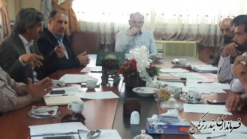 جلسه میثاق نامه قطب صنایع تبدیلی (اقتصاد مقاومتی) شهرستان ترکمن برگزار شد