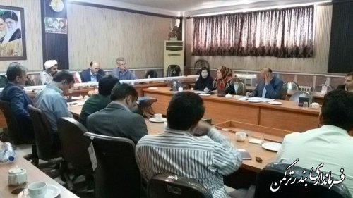 جلسه کارگروه تخصصی اجتماعی و فرهنگی و آسیب های اجتماعی  شهرستان ترکمن برگزار شد
