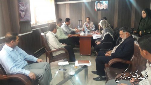 جلسه گروه کاری آسیبهای اجتماعی شهرستان ترکمن برگزار شد