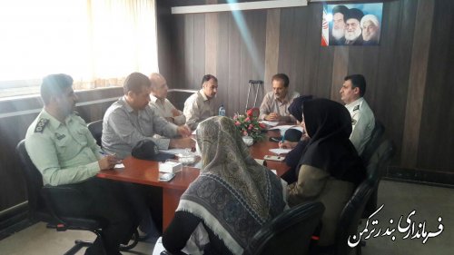 جلسه گروه کاری آسیبهای اجتماعی شهرستان ترکمن برگزار شد