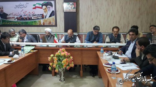 ششمین جلسه شورای اداری شهرستان ترکمن برگزار شد
