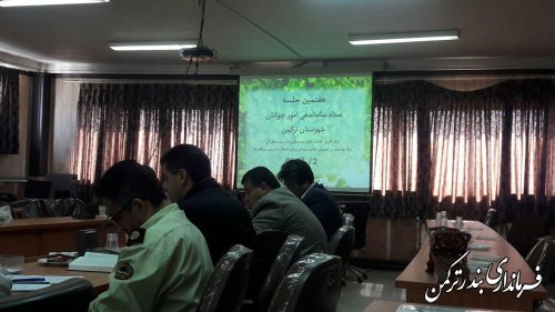 هفتمین جلسه ستاد ساماندهی امور جوانان شهرستان ترکمن برگزار شد
