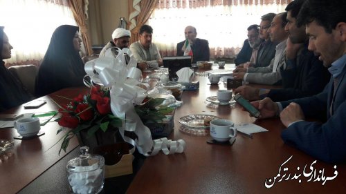 جلسه هماهنگی شرکت در جشنواره روستاها و عشایر دوستدار کتاب شهرستان ترکمن برگزار شد