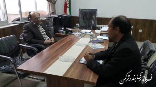نشست فرماندار با رئیس اداره فرهنگ و ارشاد اسلامی شهرستان ترکمن