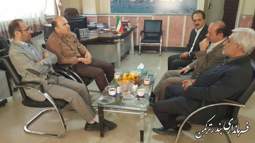 دیدار مدیر عامل آب منطقه ای گلستان با فرماندار شهرستان ترکمن