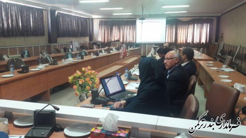 جلسه طرح ملی مدیریت نشانی مکان محور در شهرستان ترکمن برگزار شد